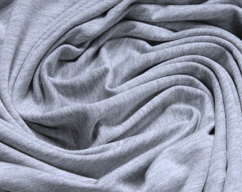 Fabric cotton polyester elastane single jersey pastel turquoise mottled roughened winter-sweat
