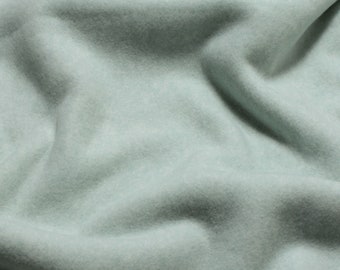 Fabric cotton polyester elastane single jersey pastel turquoise mottled roughened winter-sweat