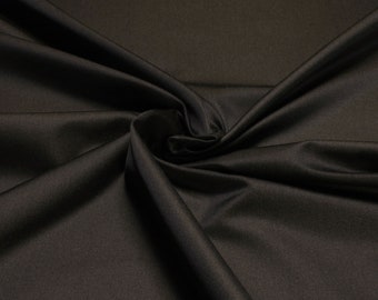 Fabric polyester cotton satin anthracite upholstery 100.000 Martindale