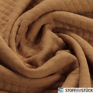 Fabric Cotton Polyester Sweat Jersey Quilt Camel Rhomb Double Face Sweat Shirt