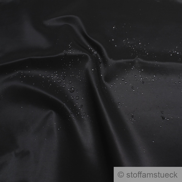 Stoff Baumwolle Polyester Feinköper schwarz ölresitent reißfest wasserabweisend 60 waschbar
