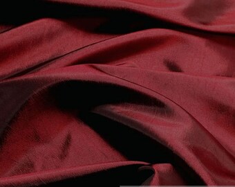 Fabric polyester dress taffeta bordeaux little brilliance