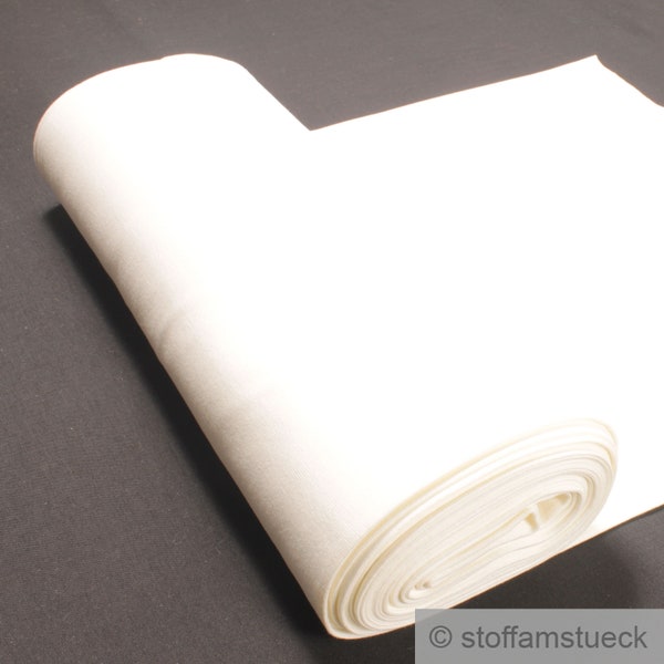 0.5 metre cotton elastane cuff off-white 45 cm wide