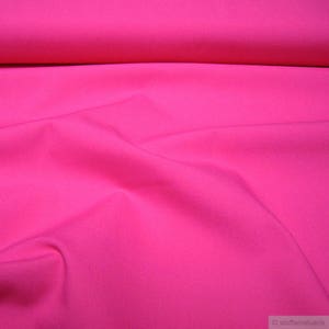 Fabric pure cotton poplin hot pink cotton fabric