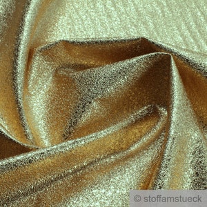 Fabric PVC imitation leather glitter gold brilliance stone look image 1