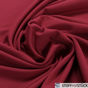 0.5 metre Fabric cotton elastane french terry cherry red summer sweat jersey