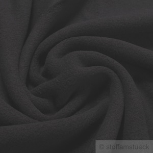 Fabric pure cotton fleece black
