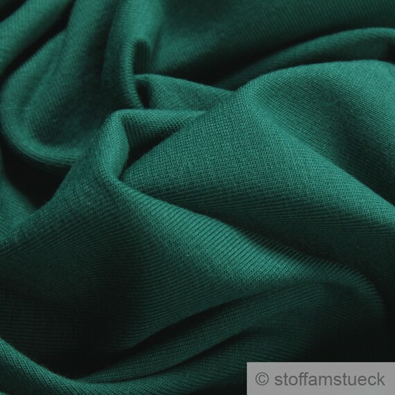 Stoff Baumwolle Elastan Single Jersey tannengrün T-Shirt Tricot