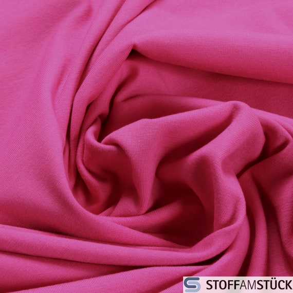 Fabric Cotton Elastan Single Jersey Fuchsia T shirt Soft Elastic