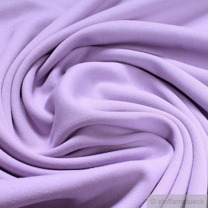 0.5 metre Fabric pure cotton interlock jersey lilac t-shirt soft stretchy