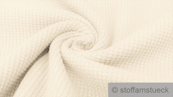Beige Waffle Knit Fabric