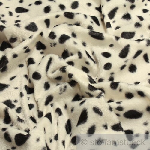 dalmatian faux fur fabric