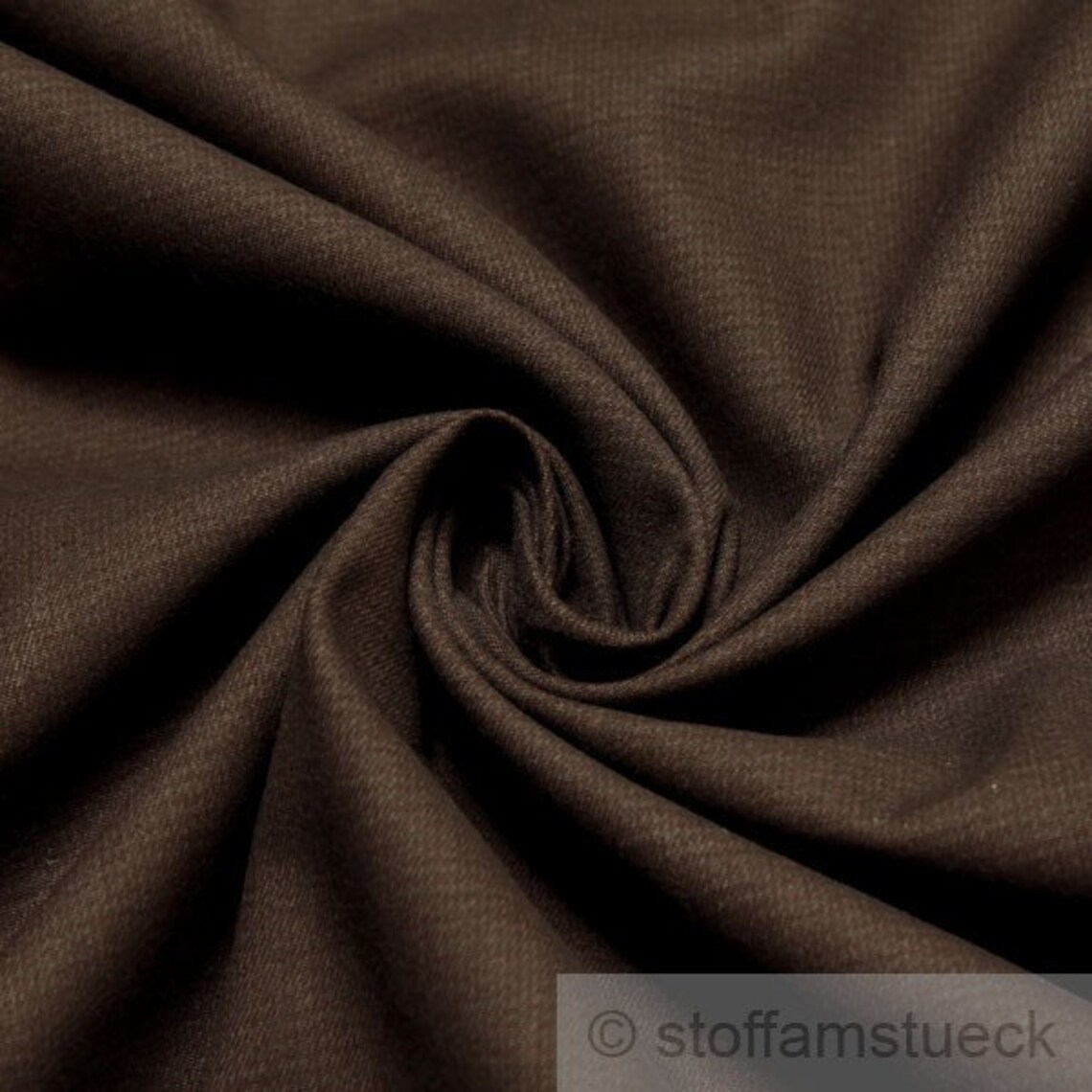 Fabric Cotton Elastane Twill Deep Brown Denim Etsy