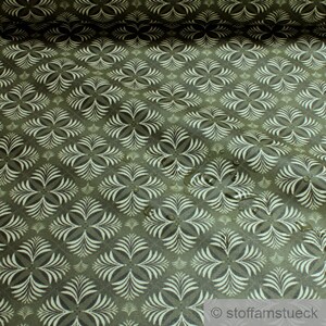 Fabric cotton acrylic khaki palm leaf coated water repellent