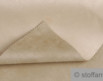 Tessuto poliestere ecopelle scamosciata double face beige sabbia 30.000 similpelle scamosciata Martindale