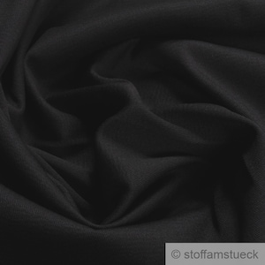 Fabric Cotton Elastane Fine twill black colourfast crease-resistant 60 C washable