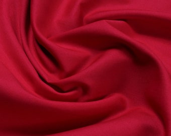 Fabric pure cotton poplin red cotton fabric
