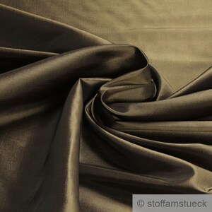 10 metres fabric polyester dress taffeta olive brown little brilliance