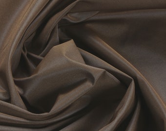 Fabric Polyester Taffeta brown wide JAB Anstoetz CH2649/022 iridescent