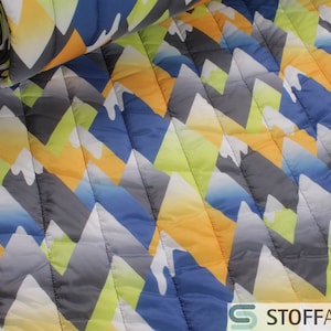 Fabric Polyester Quilting Fabric Iceberg Grey Yellow Jackets Quilting Fabric