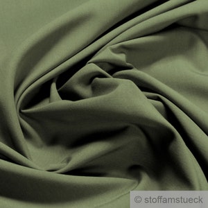 Fabric pure cotton poplin khaki mercerised cotton fabric olive cotton poplin