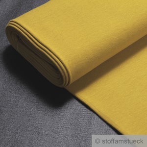 0.5 metre cotton elastane cuff mustard 45 cm wide Fibre Mood
