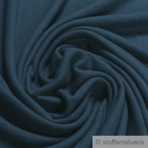 0,5 metri di tessuto poliestere viscosa elastan morbido jersey blu scuro mohair tatto marinaro