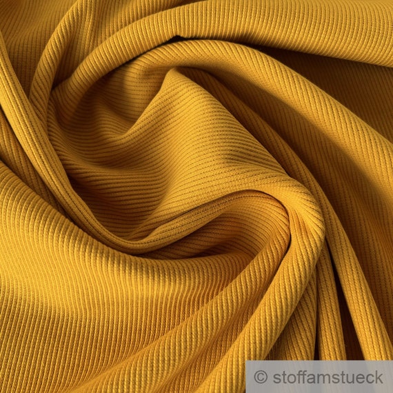 Fine Rib Jersey - European Import - Oeko-Tex® - Ochre Fine Rib Jersey - European Import - Oeko-Tex® - Ochre