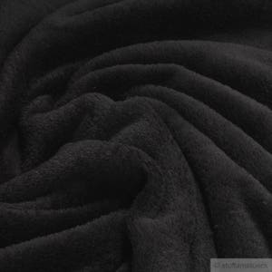 Fabric polyester wellness fleece black cuddly fleece