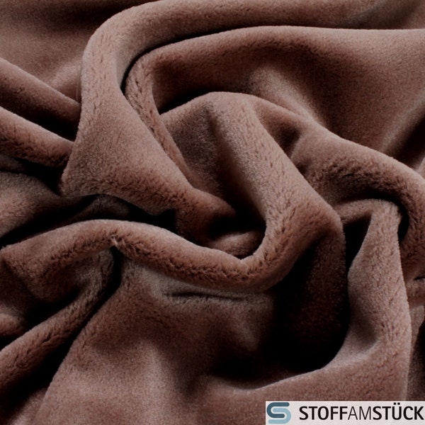 Fabric Mohair Velvet light taupe JAB Anstoetz 1-3102-080 Upholstery velvet long pile very soft 50.000 Martindale