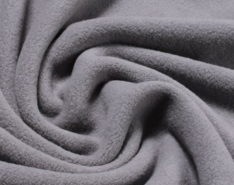 Fabric pure cotton fleece grey