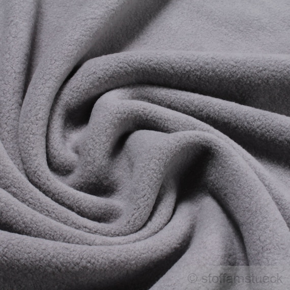 Fabric Pure Cotton Fleece Grey 