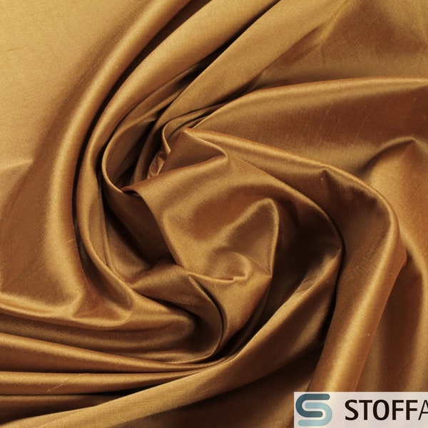 Dusty Yellow Light Taffeta Silk Fabric main image 1