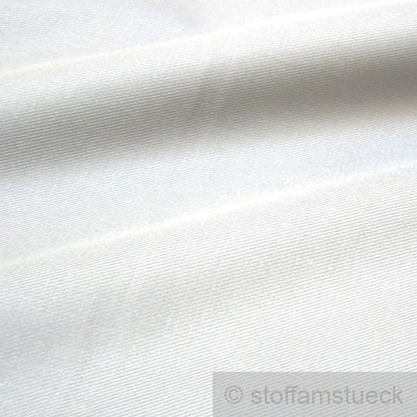 Stoff Baumwolle Köper weiß 160 cm FAIRTRADE schwer fest robust stabil Jeans Baumwollstoff