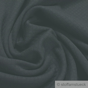 Fabric Cotton Sweat Jersey Quilt Black Rhomb Double Face Sweat Shirt
