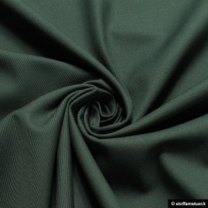 Fabric cotton polyester denim dark green firm robust solid jeans