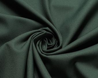 Fabric cotton polyester denim dark green firm robust solid jeans