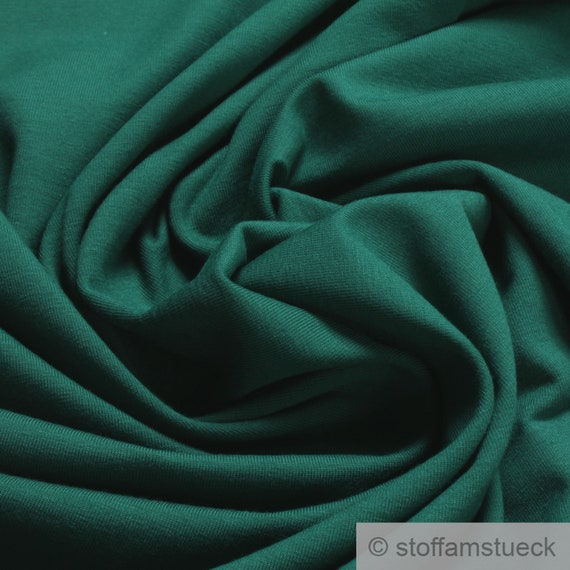 Buy Fabric Cotton Elastan Single Jersey Fir Green T shirt Soft