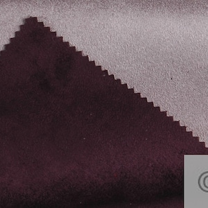Fabric polyester imitation leather suede double face lilac violet 30.000 Martindale