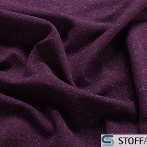 Wool Cotton Polyester Nylon Silk Canvas Purple Melange JAB Anstoetz 9-2149-081