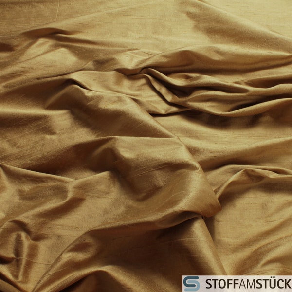Tarnished Gold Silk Shantung 54