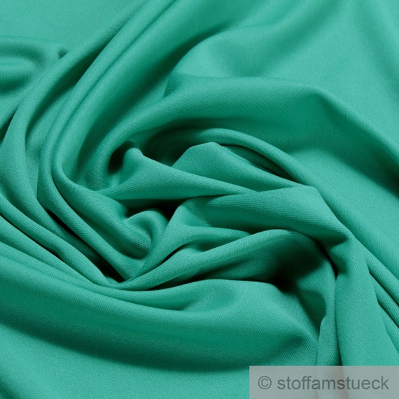Fabric polyester elastane interlock jersey green light bi-elastic fluently