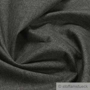 Fabric Polyester Canvas anthracite mottled coated water-repellent outdoor dark grey