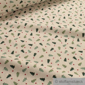 Fabric Christmas Fabric Cotton Polyester Canvas Natural Fir Tree Linen Optics Christmas Tree