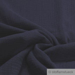 Fabric pure cotton muslin dark blue double gauze gaze napkin scarf spit scarf slobber scarf