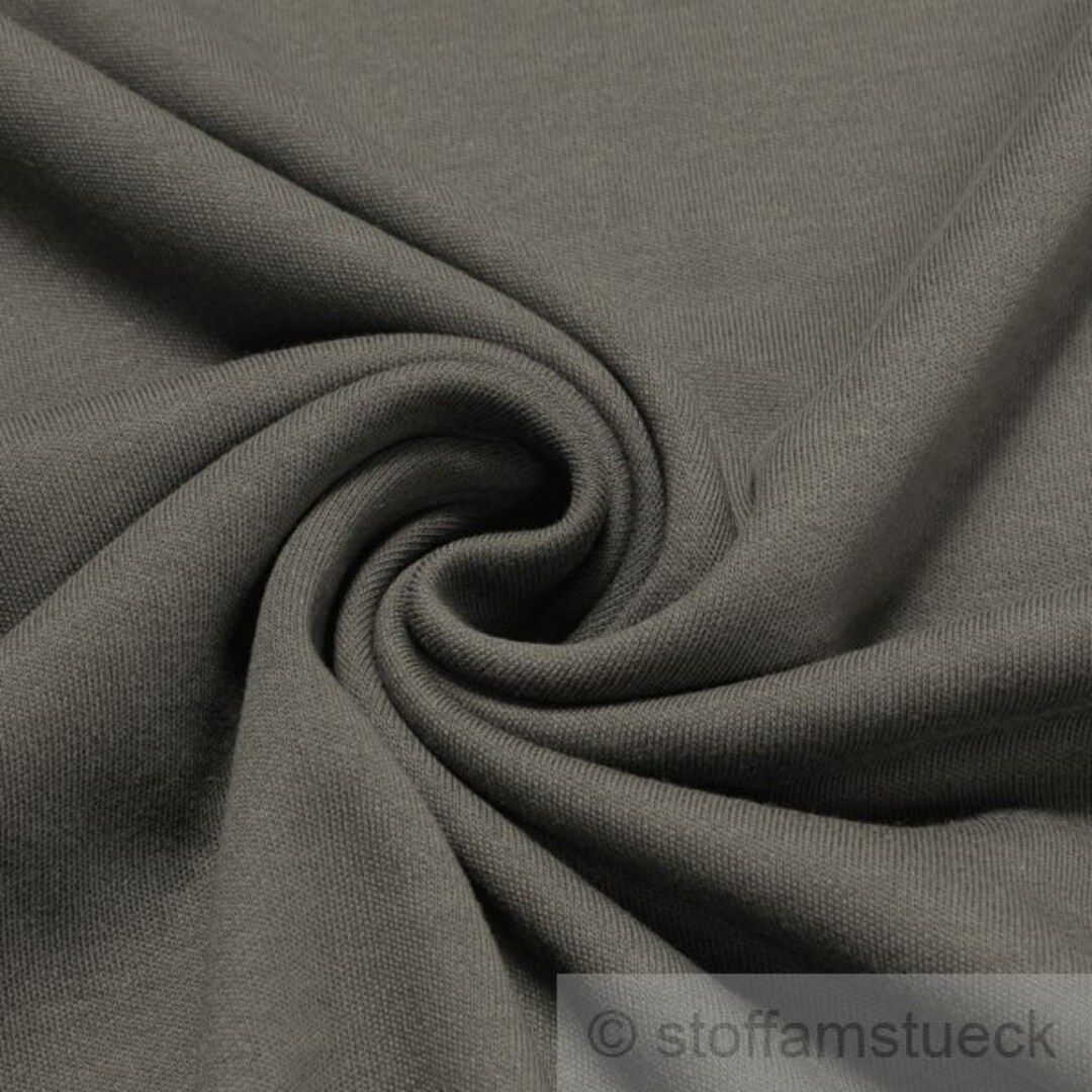 0.5 metre Fabric pure cotton interlock jersey dark grey t shirt soft stretchy Etsy Mexico