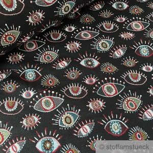 Fabric cotton polyester Tapestry black eye opaque decoration fabric eyes