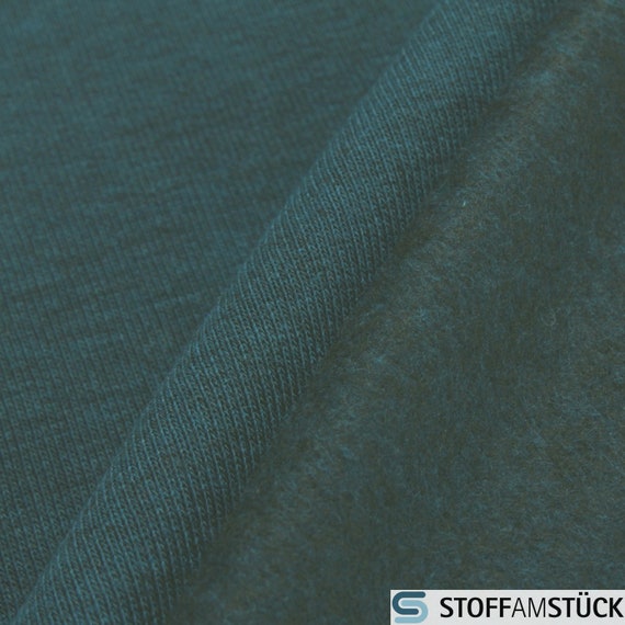 Melange Double-sided Terry - European Import - Petrol Melange Double-sided Terry - European Import - Petrol