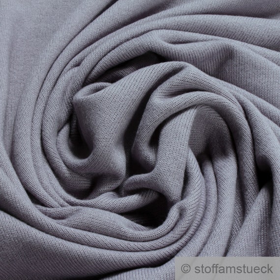 Fabric Polyester Viscose Elastane Soft Jersey Lilac Mohair Haptic 