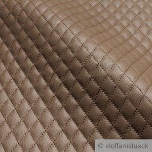 Fabric Imitation leather Quilted brown Matelasse laminated